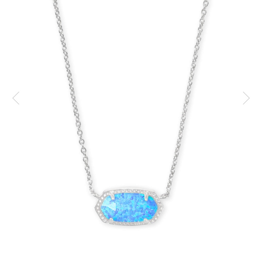 Kendra Scott Elisa: Ocean Kyocera Opal necklace